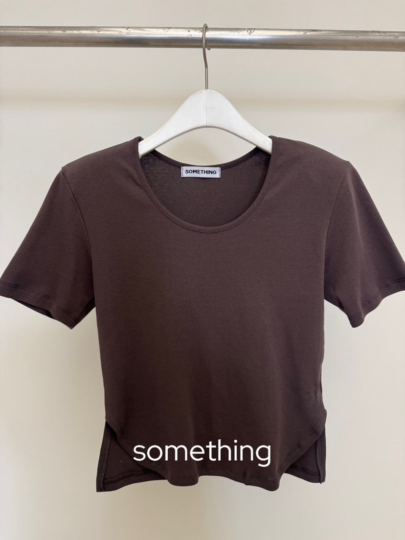 SOMETHING-L/FANCY韓國東大門直郵女士新品人氣休閑T恤SOMETHING-L/FANCYT恤圖色4