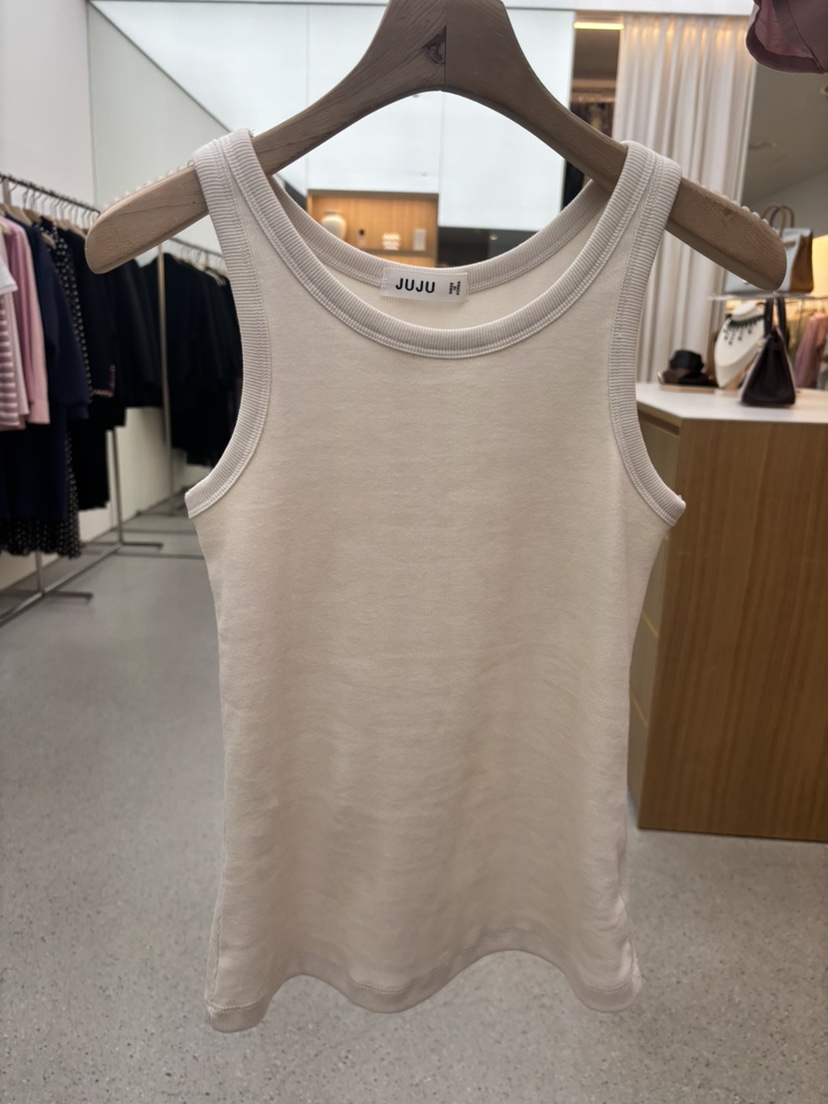 JUJU韓國直郵實拍女裝新品休閑26春夏熱賣推薦職業吊帶背心JUJU吊帶/背心圖色3