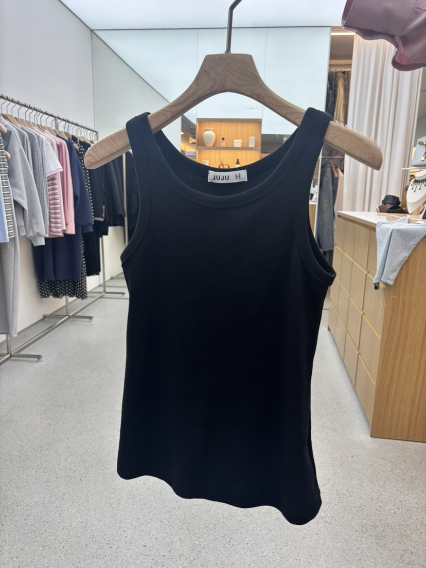 JUJU韓國直郵實拍女裝新品休閑26春夏熱賣推薦職業吊帶背心JUJU吊帶/背心圖色5