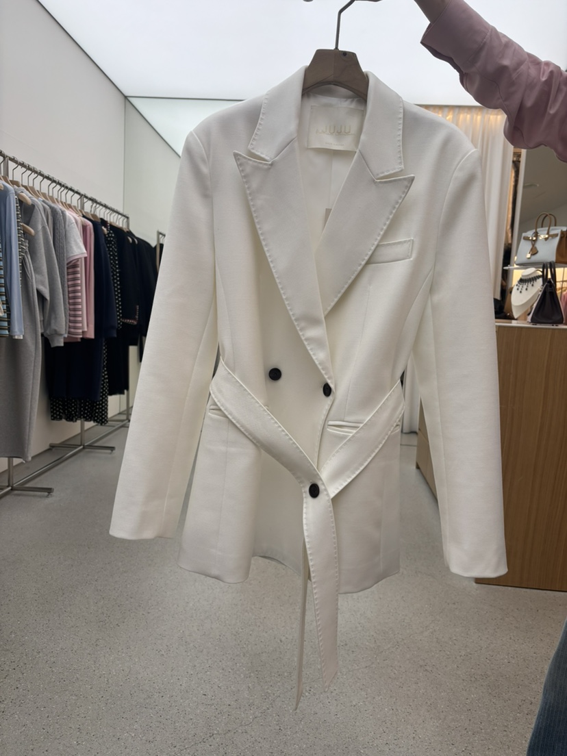 JUJU韓國代購女士新款人氣時尚推薦26春夏熱賣夾克含腰帶JUJU夾克圖色1