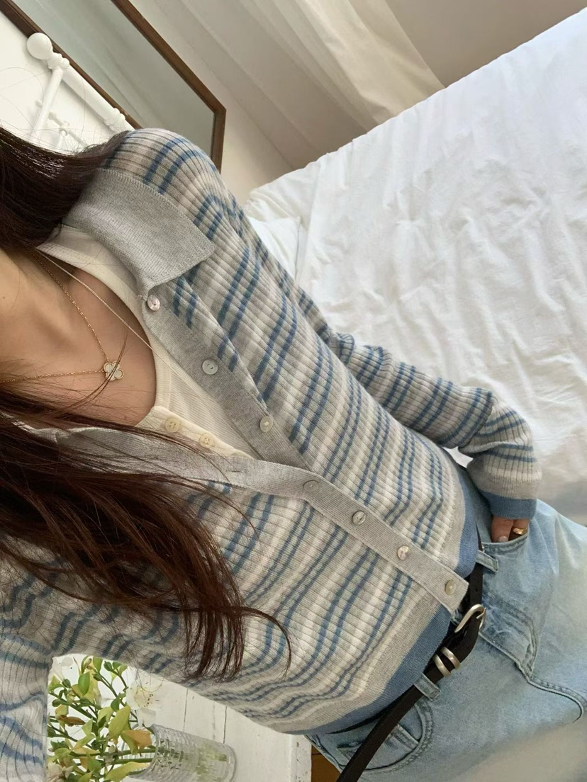 LA CREME韓國直郵實拍女裝新品熱賣推薦26春夏職業針織衫LA CREME針織衫