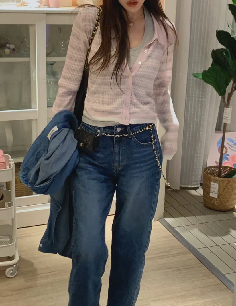 LA CREME韓國直郵實拍女裝新品熱賣推薦26春夏職業針織衫LA CREME針織衫