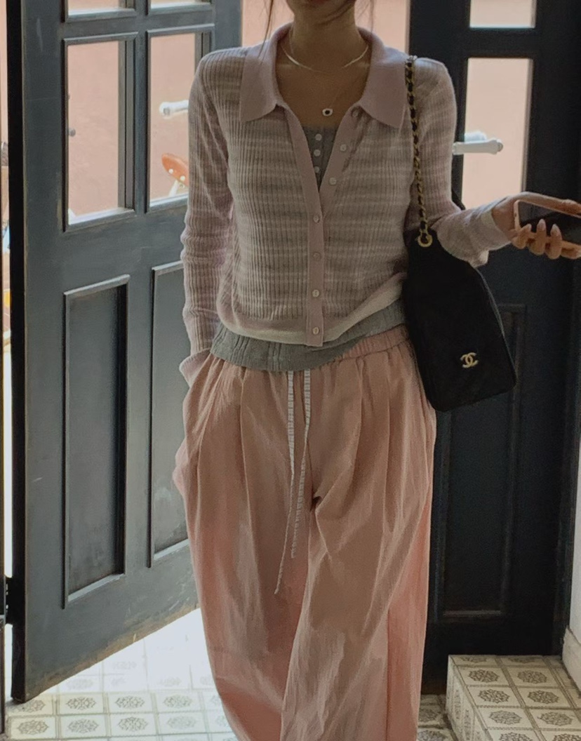 LA CREME韓國直郵實拍女裝新品熱賣推薦26春夏職業針織衫LA CREME針織衫