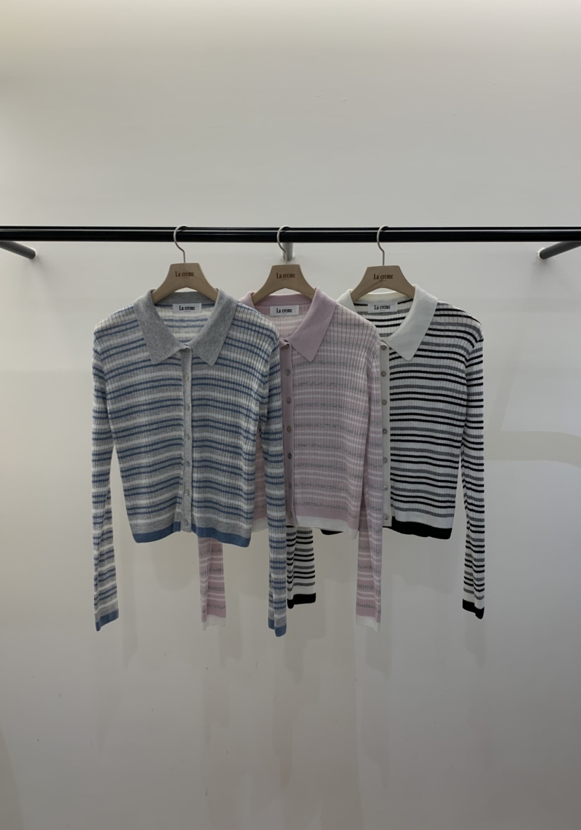 LA CREME韓國直郵實拍女裝新品熱賣推薦26春夏職業針織衫LA CREME針織衫