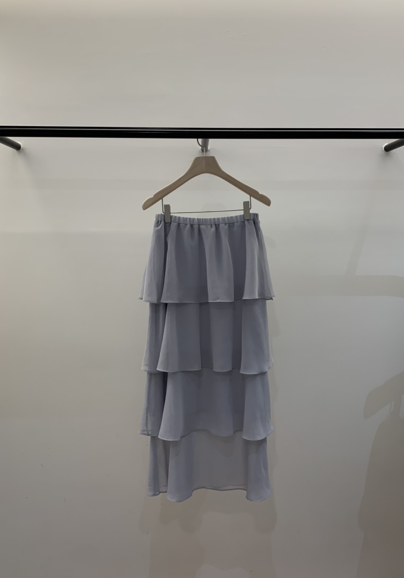 LA CREME韓國直郵實拍女裝新品職業時尚推薦休閑長裙雪紡LA CREME長裙