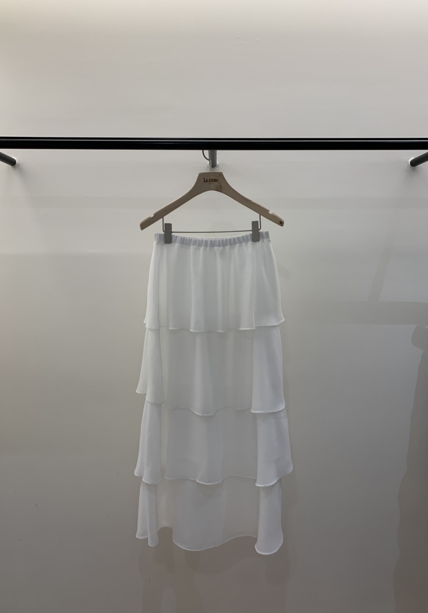 LA CREME韓國直郵實拍女裝新品職業時尚推薦休閑長裙雪紡LA CREME長裙圖色3