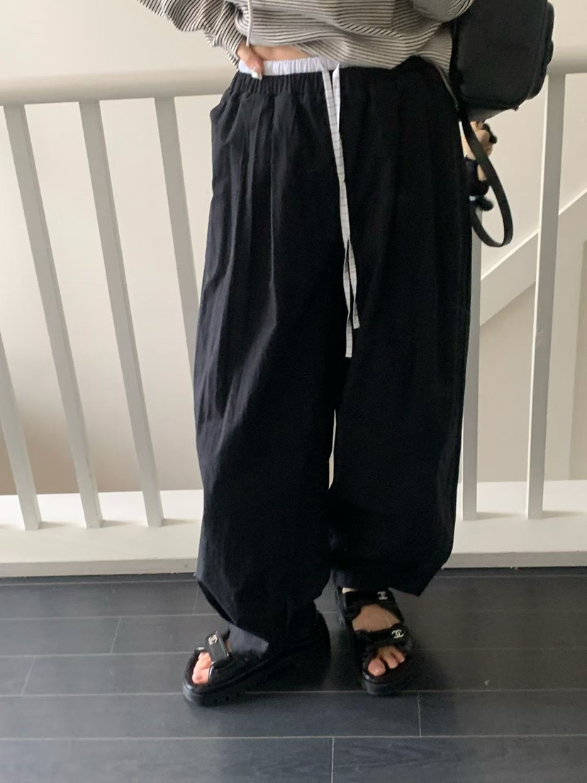 LA CREME韓國東大門代購女裝新品熱賣休閑人氣時尚休閑褲LA CREME休閑褲