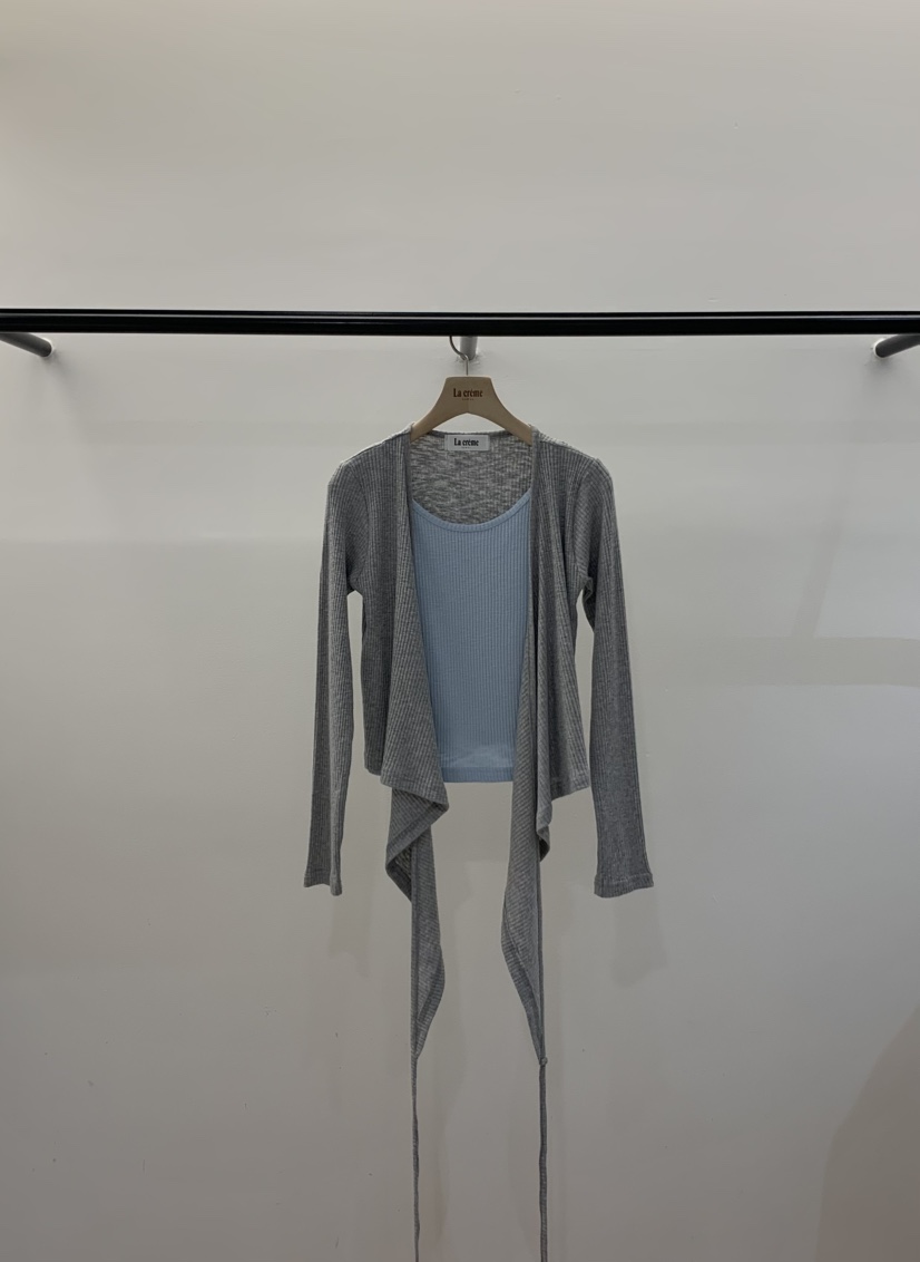 LA CREME韓國代購女士新款時尚熱賣休閑推薦針織衫假兩件LA CREME針織衫圖色3