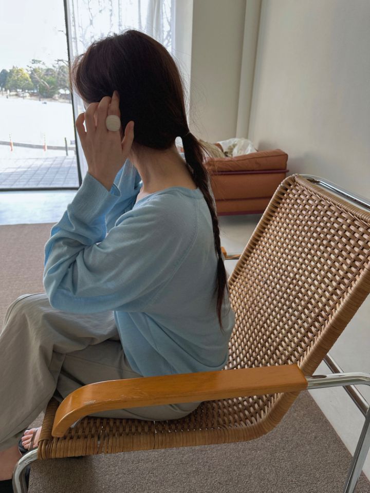 MARE韓國東大門直郵女裝新品推薦熱賣針織衫不含內搭絲綢MARE針織衫