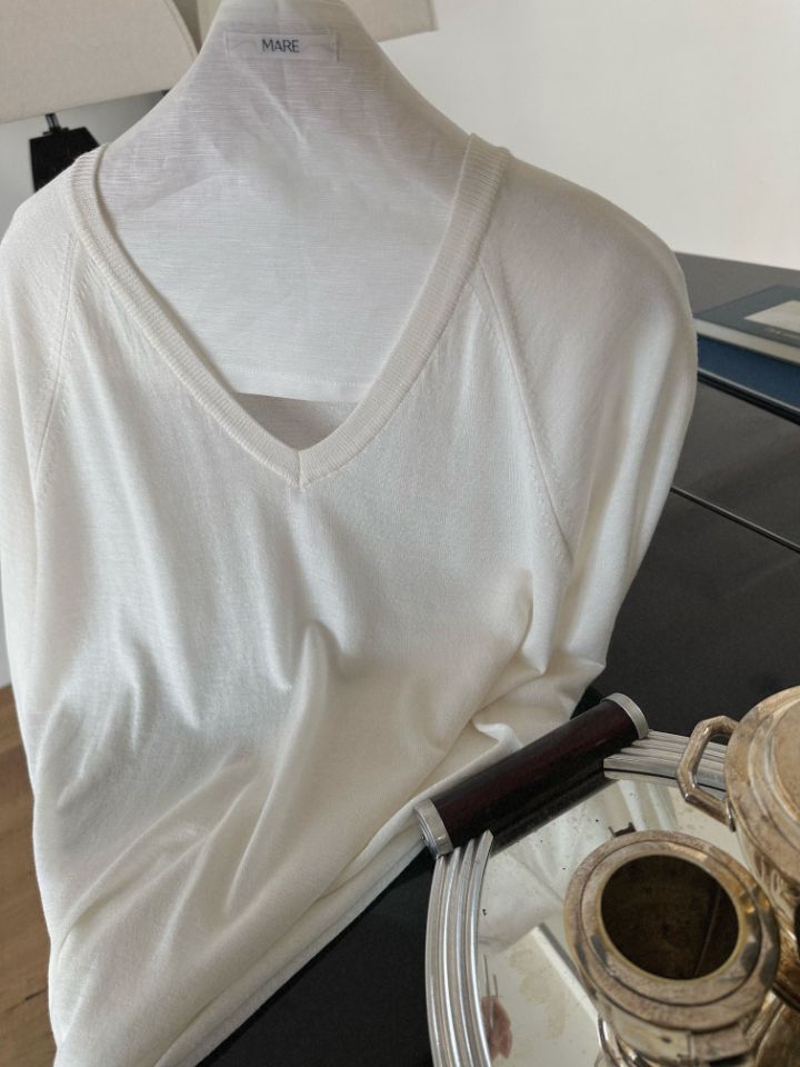 MARE韓國東大門直郵女裝新品推薦熱賣針織衫不含內搭絲綢MARE針織衫