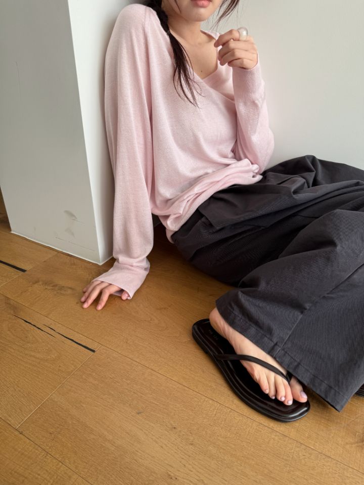 MARE韓國東大門直郵女裝新品推薦熱賣針織衫不含內搭絲綢MARE針織衫