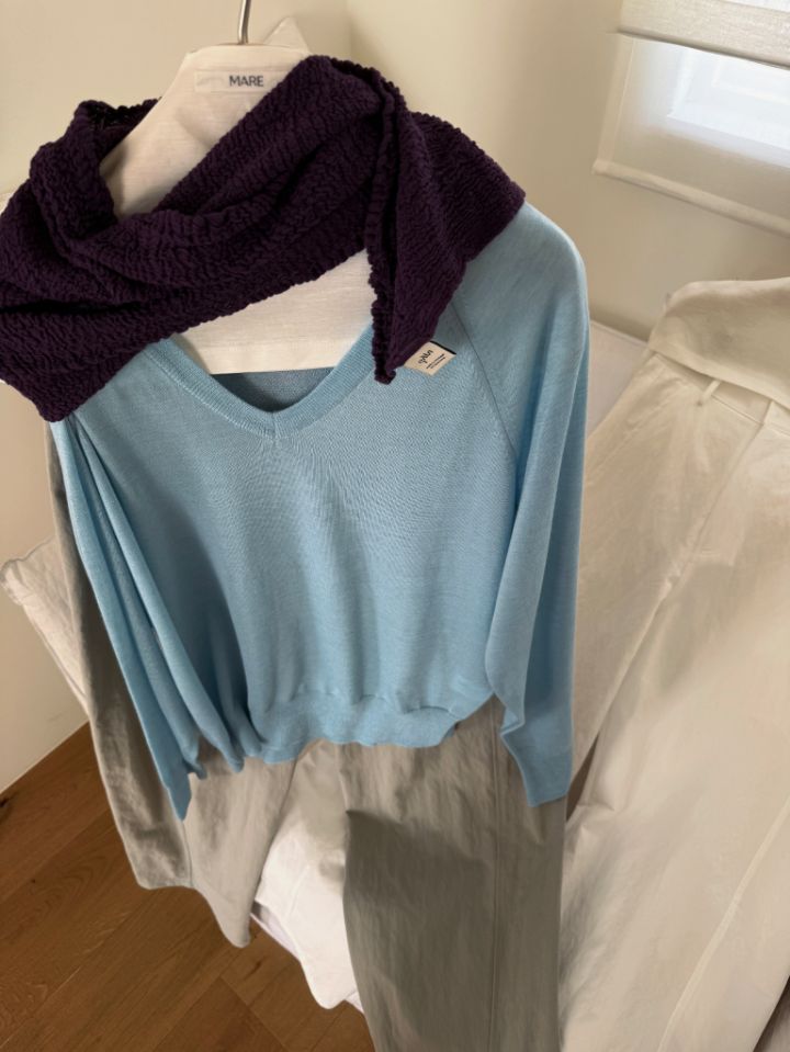 MARE韓國東大門直郵女裝新品推薦熱賣針織衫不含內搭絲綢MARE針織衫