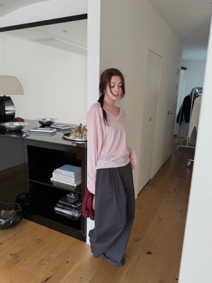 MARE韓國東大門直郵女裝新品推薦熱賣針織衫不含內搭絲綢MARE針織衫圖色2