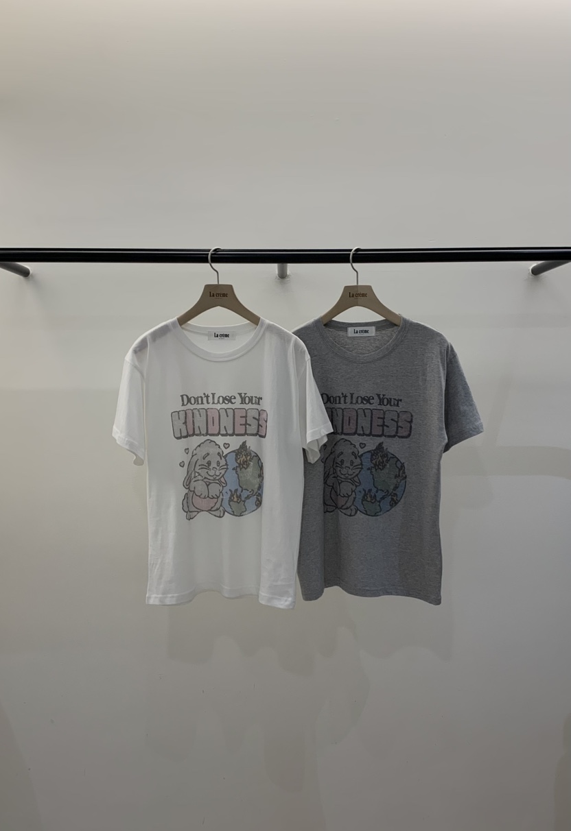 LA CREME韓國東大門直郵女裝新款熱賣時尚職業人氣T恤兔子LA CREMET恤