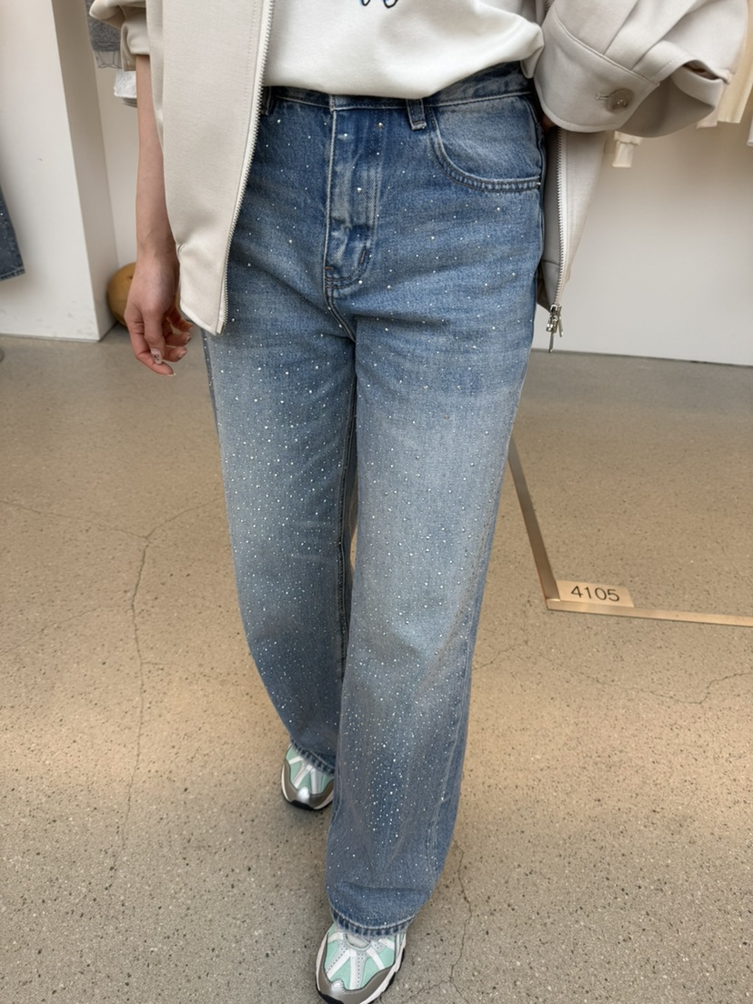 JUJU韓國代購女士新品時尚職業熱賣推薦26春夏人氣牛仔褲JUJU牛仔褲