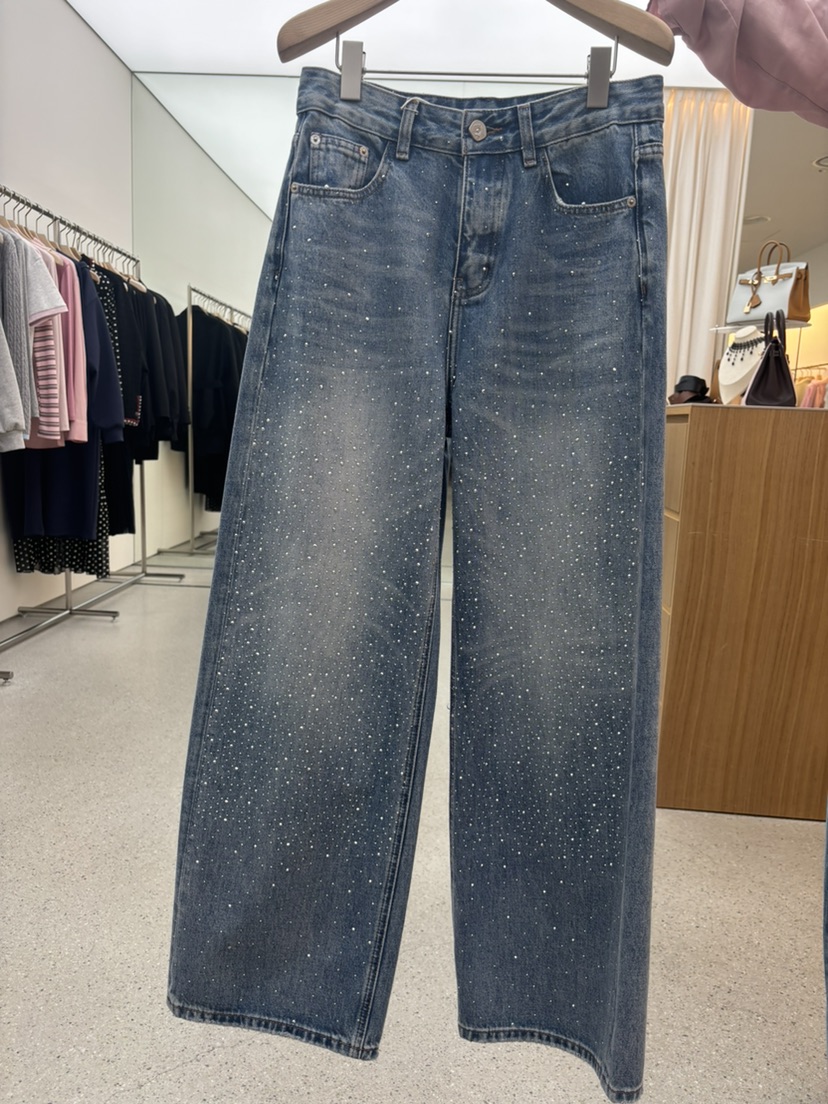 JUJU韓國代購女士新品時尚職業熱賣推薦26春夏人氣牛仔褲JUJU牛仔褲圖色1