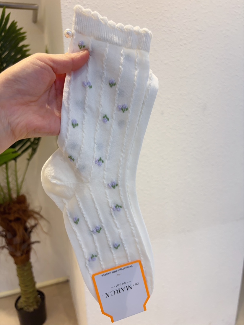 CACTUS-Q韓國東大門直郵女士新款熱賣26春夏時尚人氣襪子CACTUS十雙起/可混搭襪子圖色1