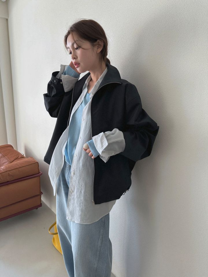 MARE韓國直郵實拍女裝新款26春夏職業推薦休閑時尚夾克高領MARE夾克