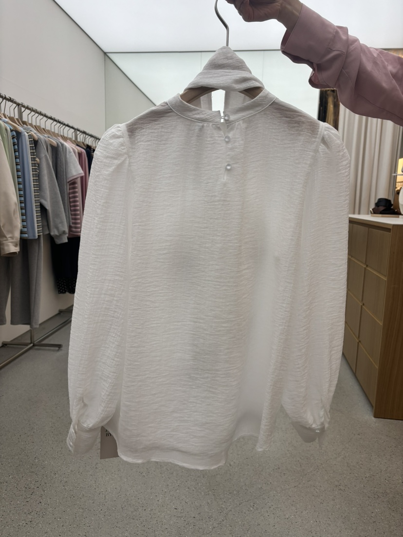 JUJU韓國直郵實拍女裝新款熱賣推薦時尚襯衫蕾絲衫含圍巾JUJU襯衫/蕾絲衫