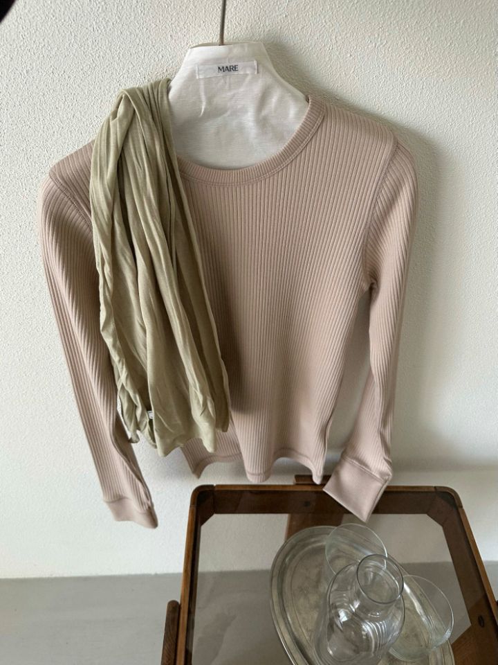 MARE韓國直郵女士新品休閑推薦26春夏人氣熱賣職業長袖T恤MARE長袖T恤