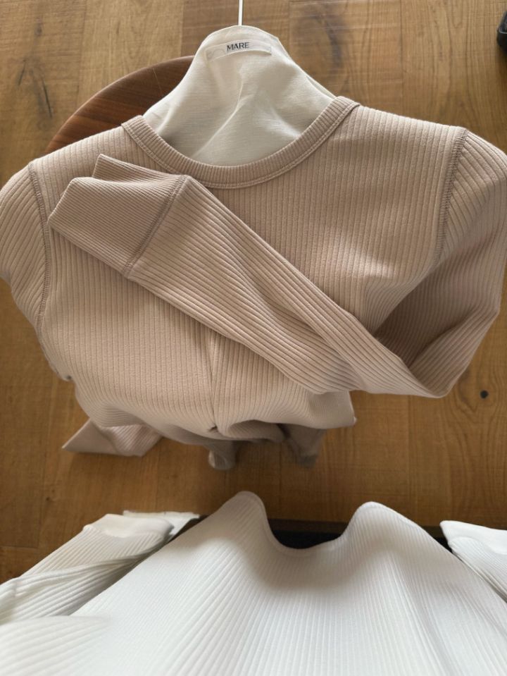 MARE韓國直郵女士新品休閑推薦26春夏人氣熱賣職業長袖T恤MARE長袖T恤