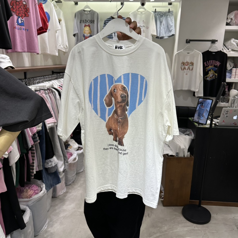 EVE韓國直郵女裝新款26春夏職業時尚人氣推薦熱賣休閑T恤EVET恤圖色1