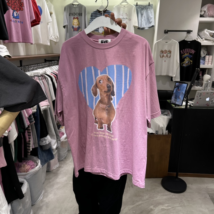 EVE韓國直郵女裝新款26春夏職業時尚人氣推薦熱賣休閑T恤EVET恤圖色2