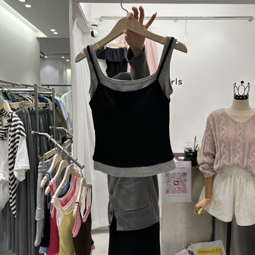 AHOY韓國東大門直郵女裝新款時尚職業推薦熱賣休閑吊帶背心AHOY吊帶/背心圖色4