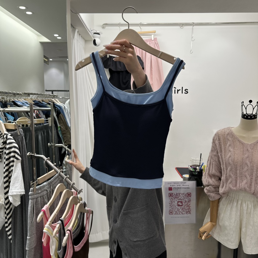 AHOY韓國東大門直郵女裝新款時尚職業推薦熱賣休閑吊帶背心AHOY吊帶/背心圖色5