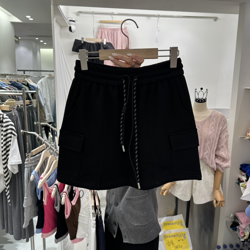 AHOY韓國直郵實拍女士新款時尚推薦人氣熱賣休閑職業裙褲AHOY裙褲圖色3黑色