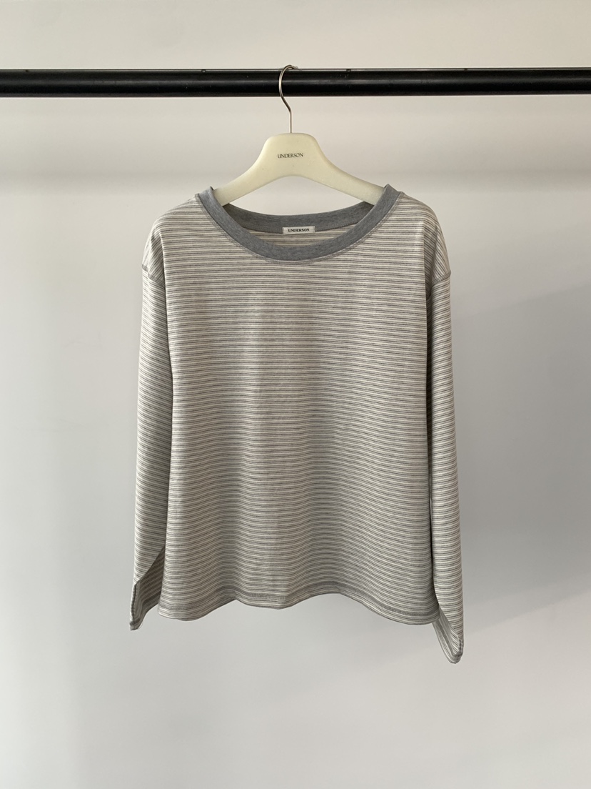 UNDERSON韓國直郵女裝新款熱賣休閑人氣26春夏推薦長袖T恤UNDERSON長袖T恤圖色1
