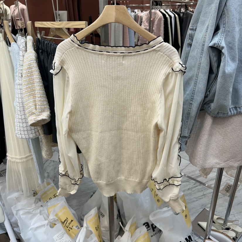 ABLESTUDIO韓國直郵女士新品熱賣職業26春夏推薦休閑針織衫ABLESTUDIO針織衫