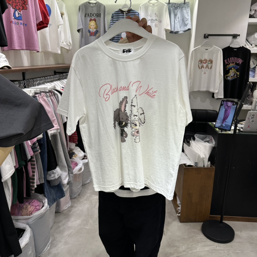 EVE韓國東大門直郵女士新品職業休閑時尚推薦熱賣人氣T恤EVET恤圖色2