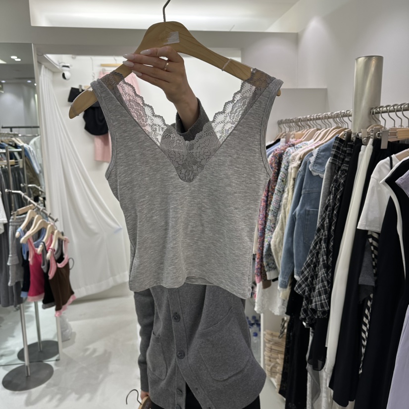 AHOY韓國直郵實拍女裝新款26春夏休閑熱賣時尚推薦吊帶背心AHOY吊帶/背心