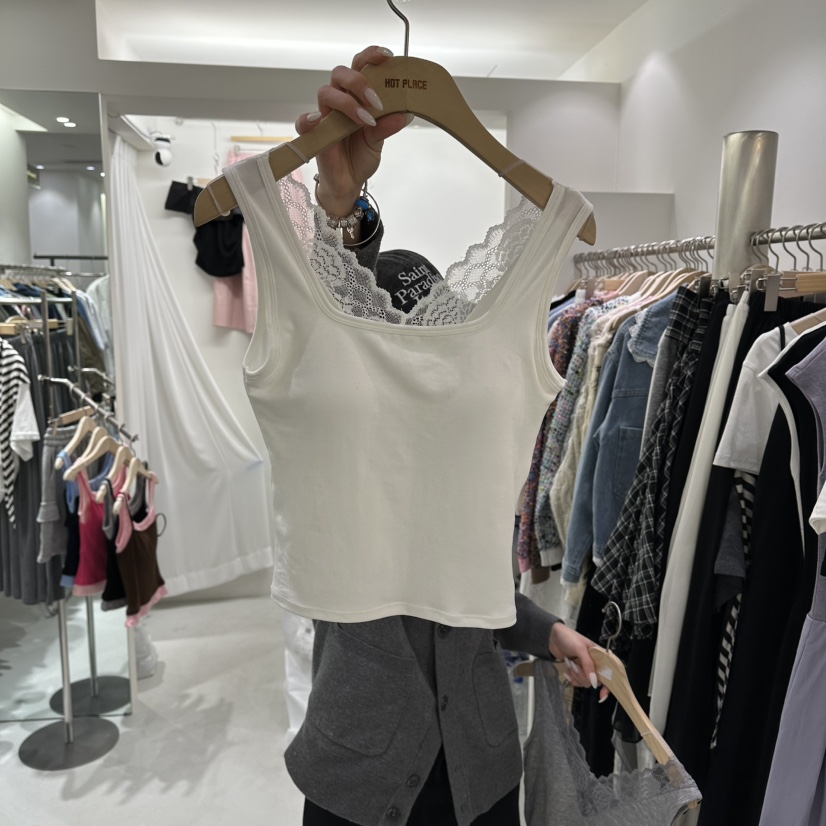 AHOY韓國直郵實拍女裝新款26春夏休閑熱賣時尚推薦吊帶背心AHOY吊帶/背心圖色1