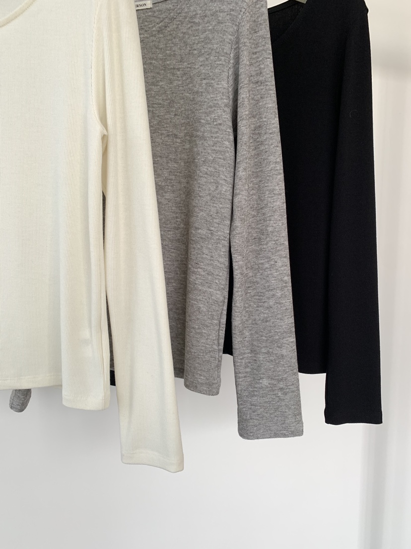 UNDERSON韓國直郵實拍女士新款熱賣推薦休閑人氣26春夏長袖T恤UNDERSON長袖T恤