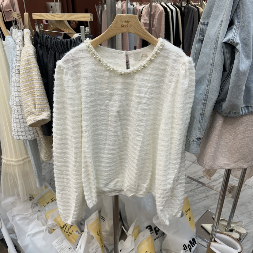 ABLESTUDIO韓國東大門直郵女士新品時尚人氣熱賣襯衫蕾絲衫ABLESTUDIO襯衫/蕾絲衫圖色1