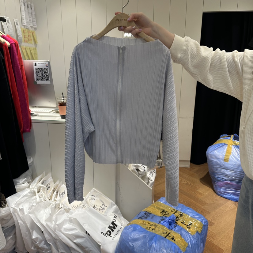ARC韓國代購女士新品熱賣時尚休閑推薦人氣職業針織衫褶皺ARC EN CIEL針織衫圖色3