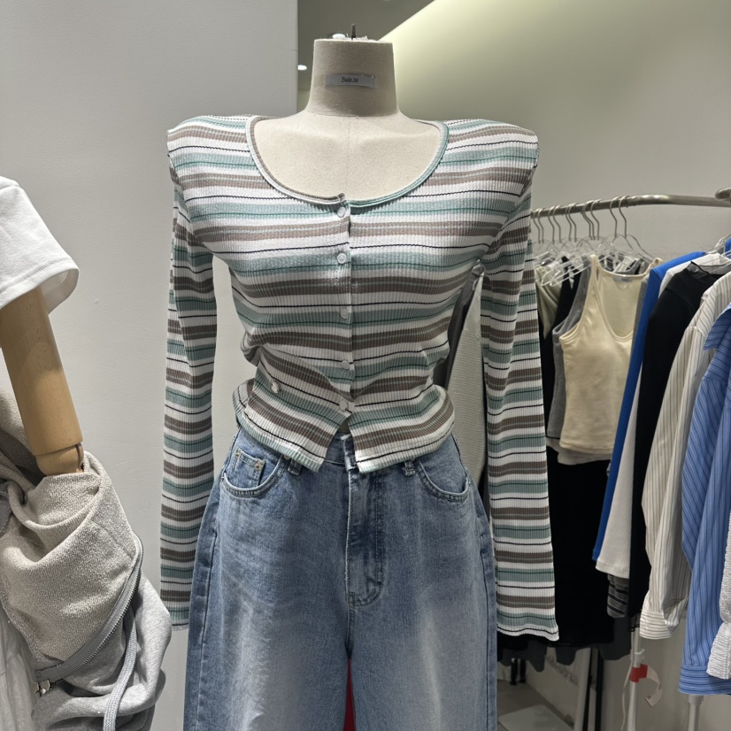 BAIE.38韓國代購女士新品26春夏推薦人氣時尚休閑針織衫BAIE.38針織衫圖色1