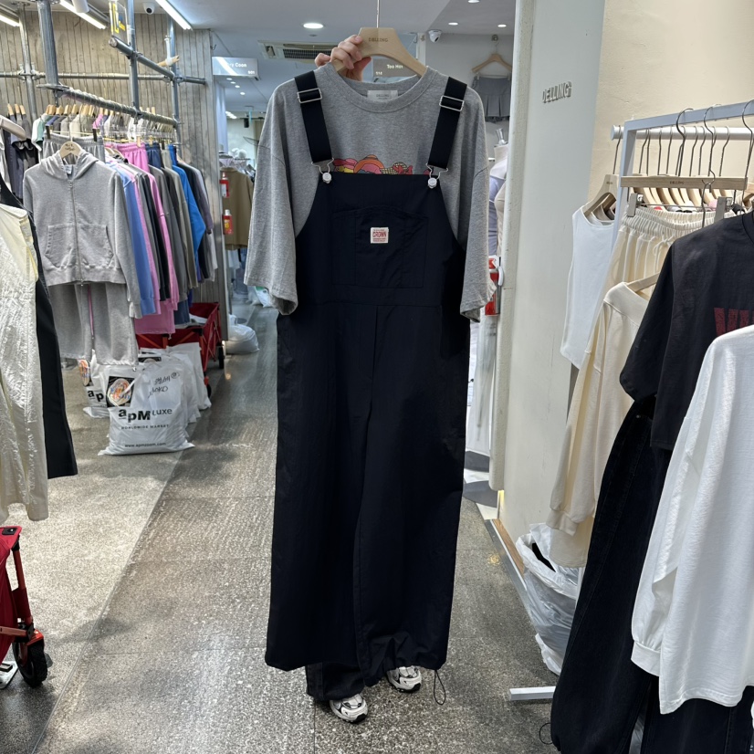 DELLING韓國東大門代購女裝新款人氣時尚熱賣背帶褲不含內搭DELLING背帶褲圖色2