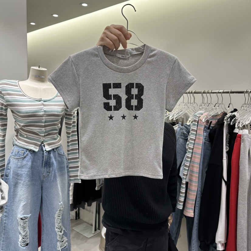 BAIE.38韓國直郵女士新款職業休閑時尚人氣26春夏熱賣T恤BAIE.38T恤圖色1