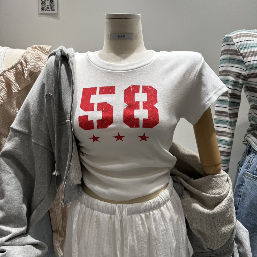 BAIE.38韓國直郵女士新款職業休閑時尚人氣26春夏熱賣T恤BAIE.38T恤圖色2