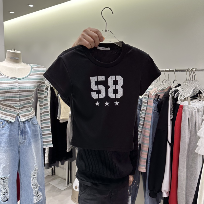 BAIE.38韓國直郵女士新款職業休閑時尚人氣26春夏熱賣T恤BAIE.38T恤圖色3