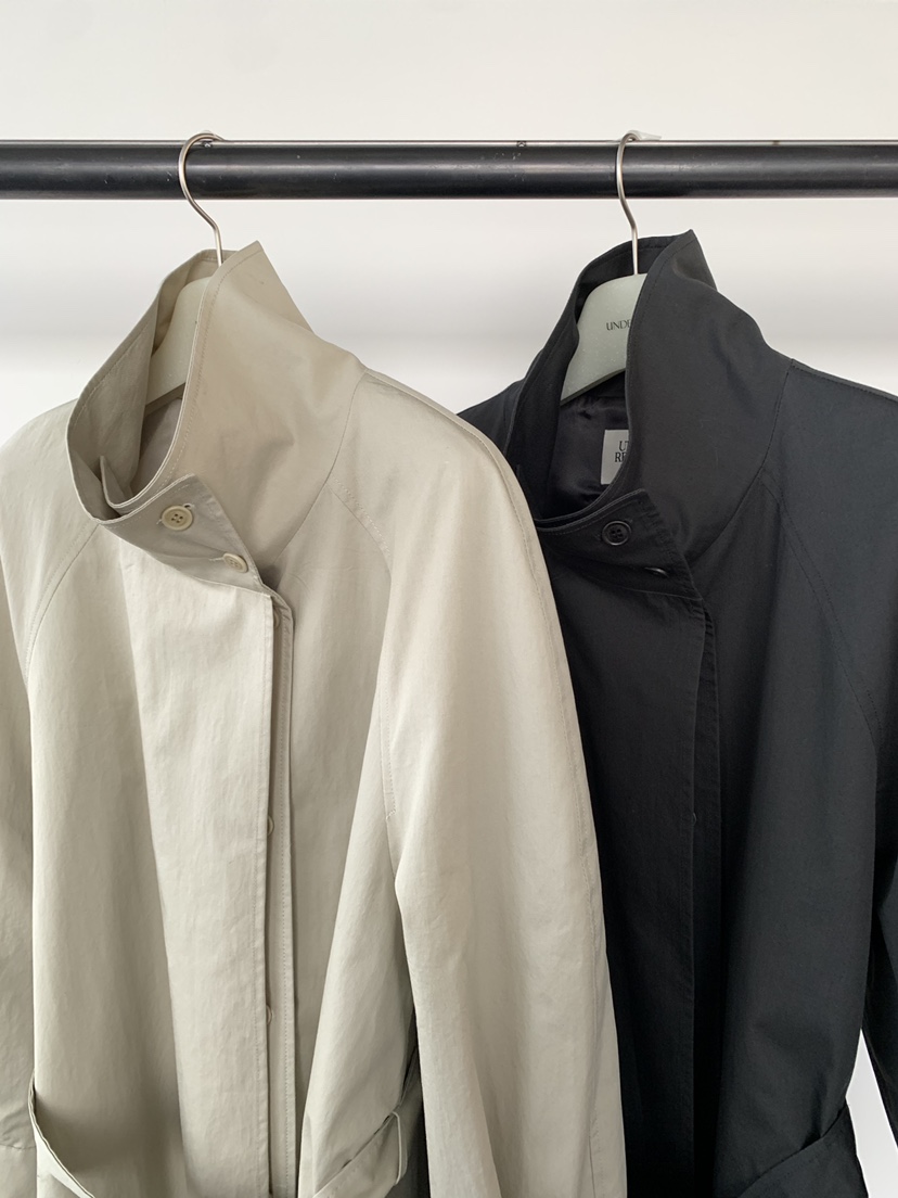 UNDERSON韓國直郵女裝新品職業休閑熱賣26春夏長款風衣含腰帶UNDERSON長款風衣