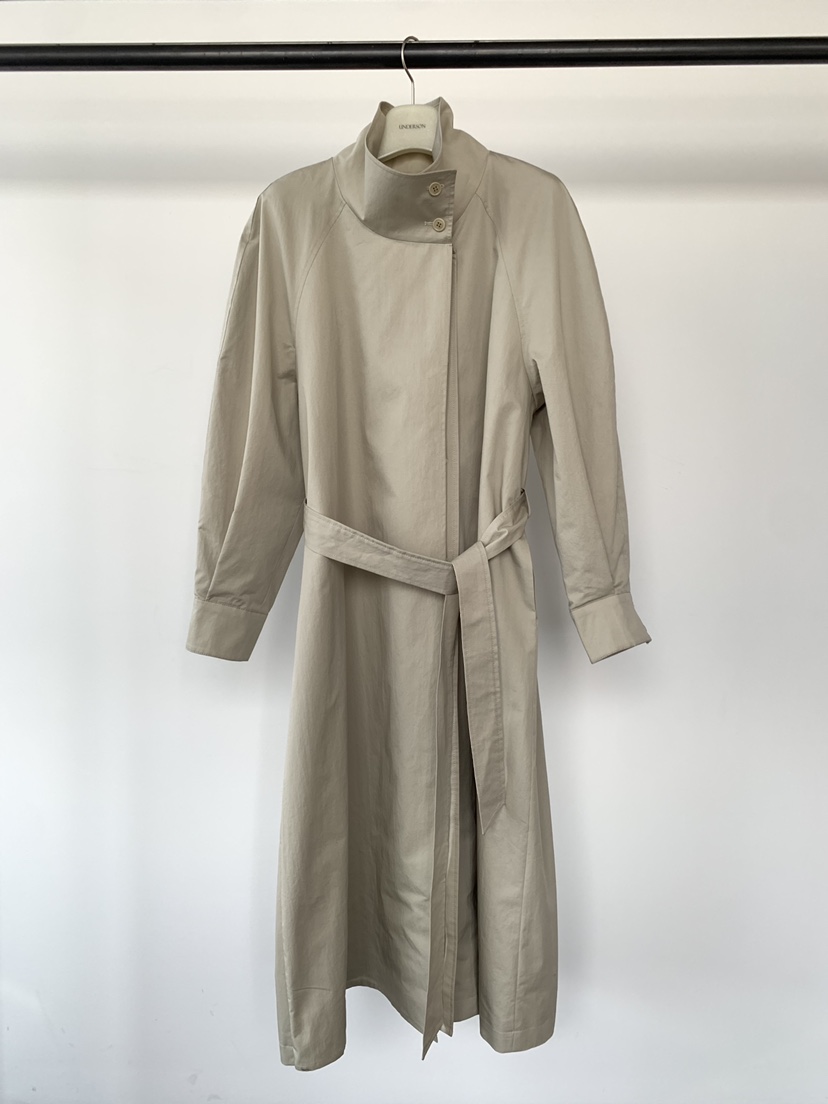 UNDERSON韓國直郵女裝新品職業休閑熱賣26春夏長款風衣含腰帶UNDERSON長款風衣圖色1
