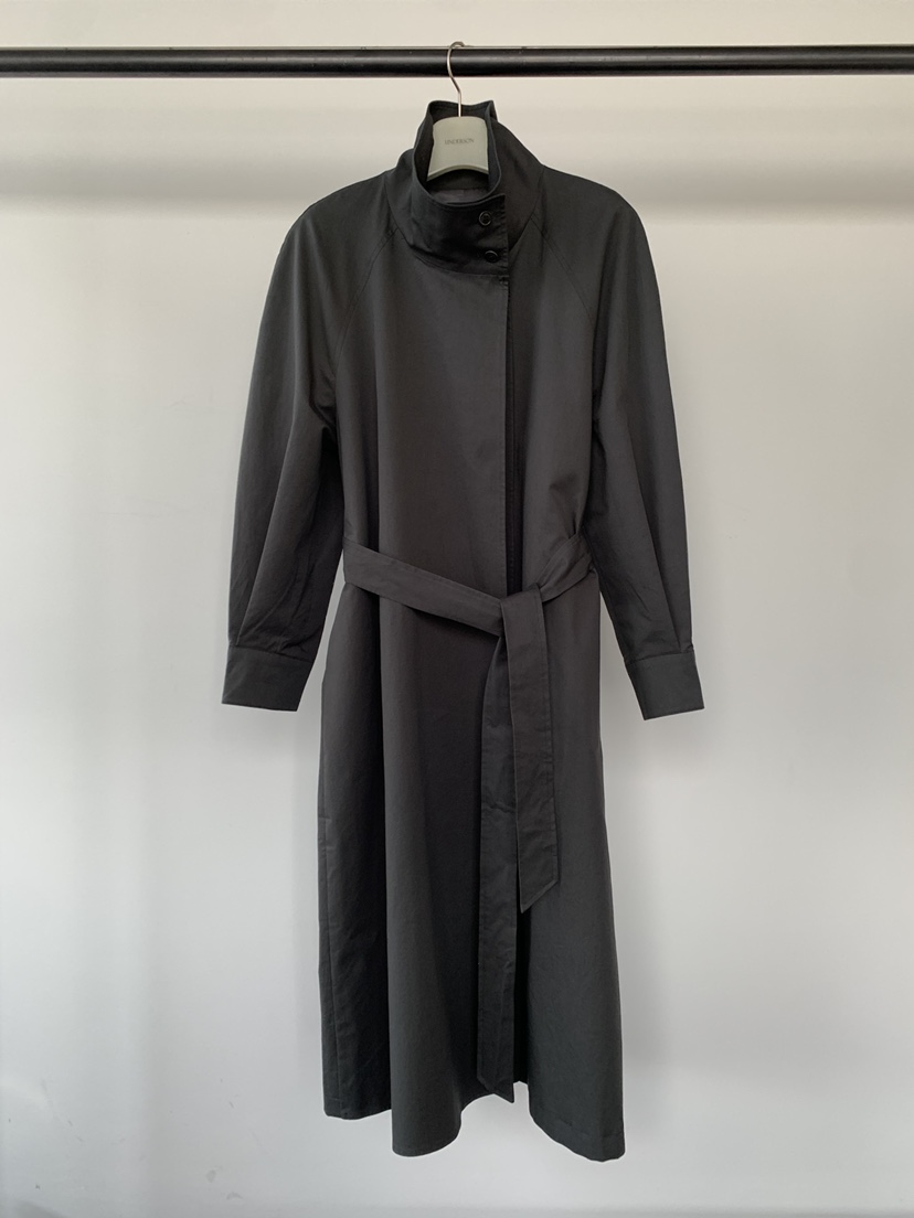 UNDERSON韓國直郵女裝新品職業休閑熱賣26春夏長款風衣含腰帶UNDERSON長款風衣圖色2