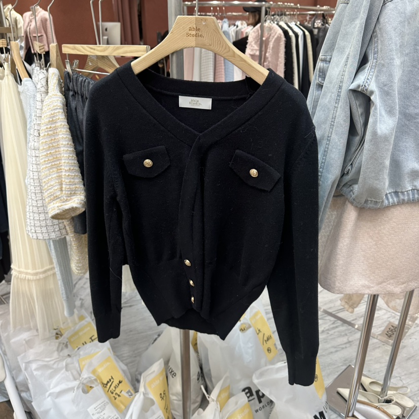 ABLESTUDIO韓國代購女士新款職業休閑26春夏推薦人氣針織衫ABLESTUDIO針織衫圖色2