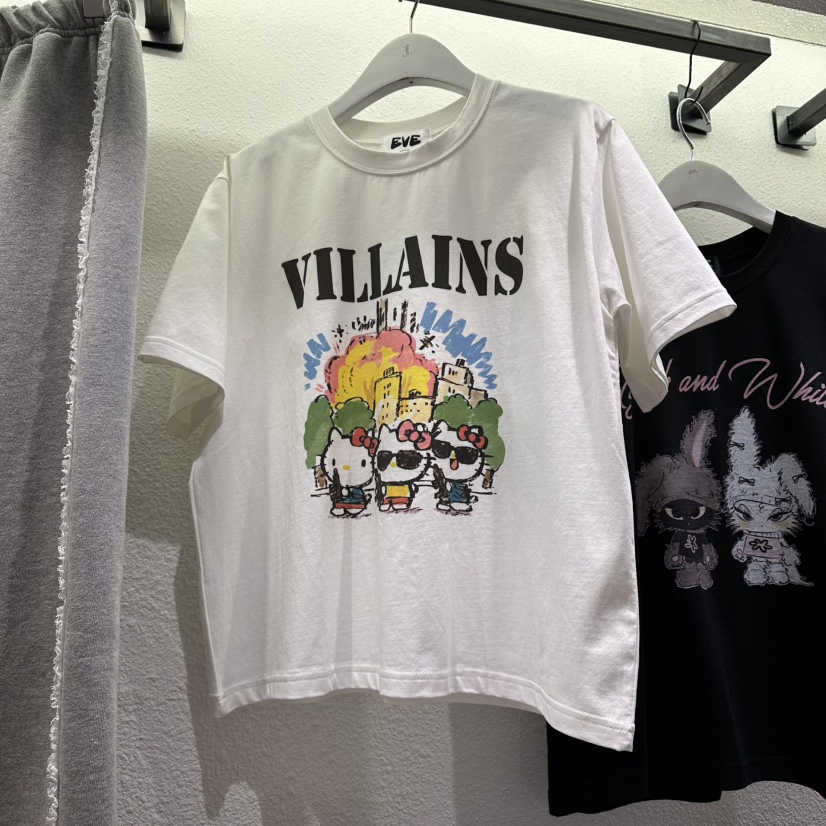 EVE韓國直郵實拍女士新款推薦休閑人氣26春夏職業時尚T恤EVET恤圖色1