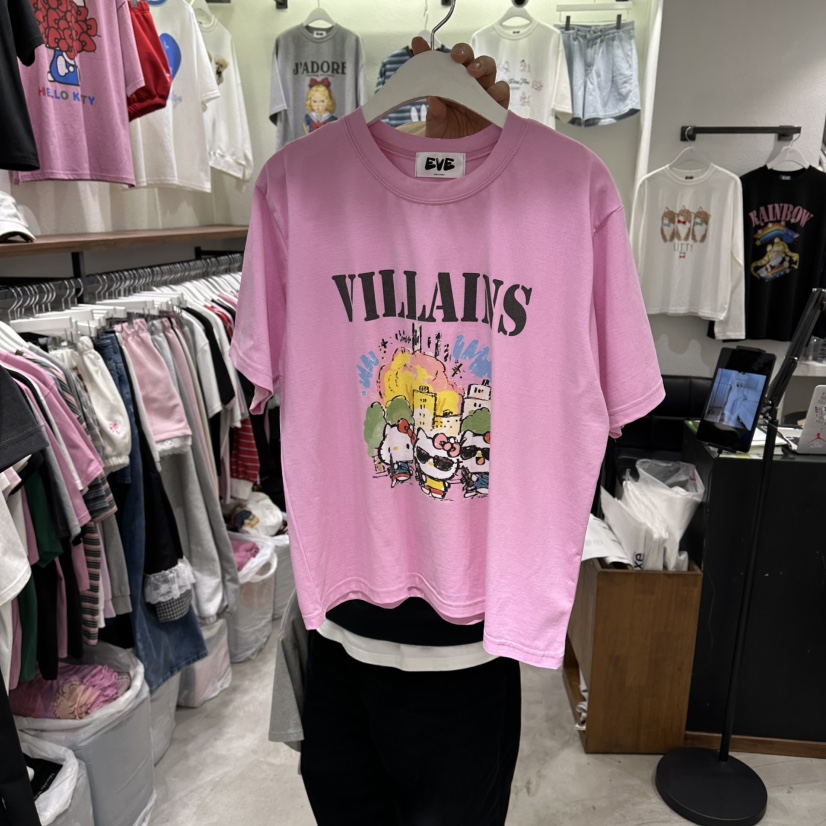 EVE韓國直郵實拍女士新款推薦休閑人氣26春夏職業時尚T恤EVET恤圖色2