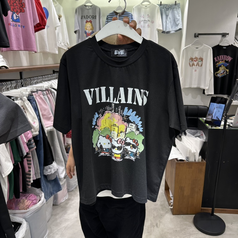 EVE韓國直郵實拍女士新款推薦休閑人氣26春夏職業時尚T恤EVET恤圖色3